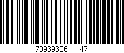 Código de barras (EAN, GTIN, SKU, ISBN): '7896963611147'
