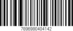 Código de barras (EAN, GTIN, SKU, ISBN): '7896980404142'