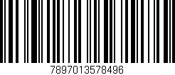 Código de barras (EAN, GTIN, SKU, ISBN): '7897013578496'