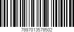 Código de barras (EAN, GTIN, SKU, ISBN): '7897013578502'