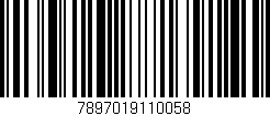 Código de barras (EAN, GTIN, SKU, ISBN): '7897019110058'