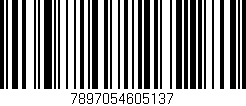 Código de barras (EAN, GTIN, SKU, ISBN): '7897054605137'