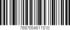 Código de barras (EAN, GTIN, SKU, ISBN): '7897054611510'