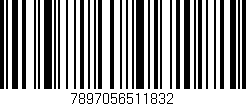 Código de barras (EAN, GTIN, SKU, ISBN): '7897056511832'