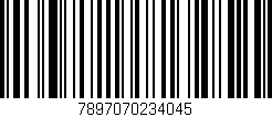 Código de barras (EAN, GTIN, SKU, ISBN): '7897070234045'