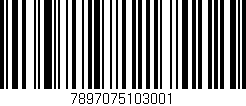 Código de barras (EAN, GTIN, SKU, ISBN): '7897075103001'