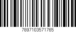 Código de barras (EAN, GTIN, SKU, ISBN): '7897103571765'