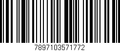 Código de barras (EAN, GTIN, SKU, ISBN): '7897103571772'