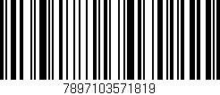 Código de barras (EAN, GTIN, SKU, ISBN): '7897103571819'