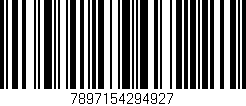 Código de barras (EAN, GTIN, SKU, ISBN): '7897154294927'