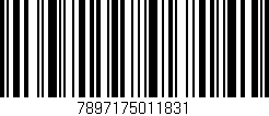 Código de barras (EAN, GTIN, SKU, ISBN): '7897175011831'