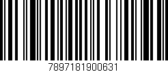 Código de barras (EAN, GTIN, SKU, ISBN): '7897181900631'