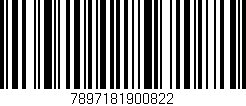 Código de barras (EAN, GTIN, SKU, ISBN): '7897181900822'
