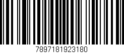 Código de barras (EAN, GTIN, SKU, ISBN): '7897181923180'