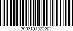 Código de barras (EAN, GTIN, SKU, ISBN): '7897181923203'