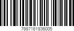 Código de barras (EAN, GTIN, SKU, ISBN): '7897181936005'