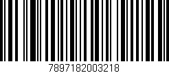 Código de barras (EAN, GTIN, SKU, ISBN): '7897182003218'