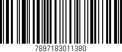 Código de barras (EAN, GTIN, SKU, ISBN): '7897183011380'