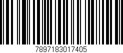 Código de barras (EAN, GTIN, SKU, ISBN): '7897183017405'