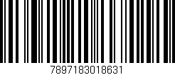 Código de barras (EAN, GTIN, SKU, ISBN): '7897183018631'