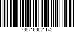 Código de barras (EAN, GTIN, SKU, ISBN): '7897183021143'