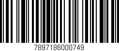 Código de barras (EAN, GTIN, SKU, ISBN): '7897186000749'