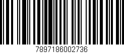 Código de barras (EAN, GTIN, SKU, ISBN): '7897186002736'