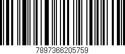 Código de barras (EAN, GTIN, SKU, ISBN): '7897366205759'