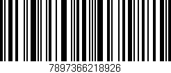 Código de barras (EAN, GTIN, SKU, ISBN): '7897366218926'