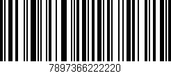 Código de barras (EAN, GTIN, SKU, ISBN): '7897366222220'