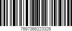 Código de barras (EAN, GTIN, SKU, ISBN): '7897366223326'