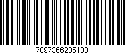 Código de barras (EAN, GTIN, SKU, ISBN): '7897366235183'