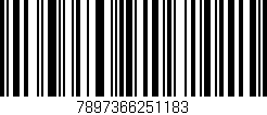 Código de barras (EAN, GTIN, SKU, ISBN): '7897366251183'