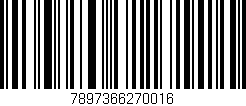 Código de barras (EAN, GTIN, SKU, ISBN): '7897366270016'