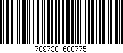 Código de barras (EAN, GTIN, SKU, ISBN): '7897381600775'