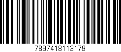 Código de barras (EAN, GTIN, SKU, ISBN): '7897418113179'