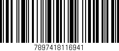 Código de barras (EAN, GTIN, SKU, ISBN): '7897418116941'