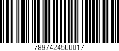 Código de barras (EAN, GTIN, SKU, ISBN): '7897424500017'
