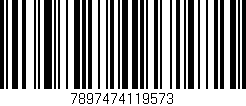 Código de barras (EAN, GTIN, SKU, ISBN): '7897474119573'