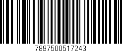 Código de barras (EAN, GTIN, SKU, ISBN): '7897500517243'