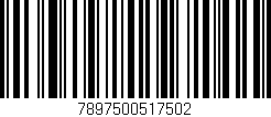 Código de barras (EAN, GTIN, SKU, ISBN): '7897500517502'