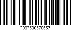 Código de barras (EAN, GTIN, SKU, ISBN): '7897500578657'