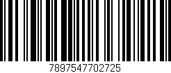 Código de barras (EAN, GTIN, SKU, ISBN): '7897547702725'
