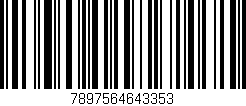 Código de barras (EAN, GTIN, SKU, ISBN): '7897564643353'