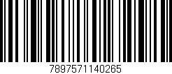 Código de barras (EAN, GTIN, SKU, ISBN): '7897571140265'