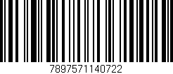 Código de barras (EAN, GTIN, SKU, ISBN): '7897571140722'