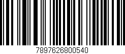 Código de barras (EAN, GTIN, SKU, ISBN): '7897626800540'