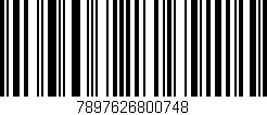 Código de barras (EAN, GTIN, SKU, ISBN): '7897626800748'