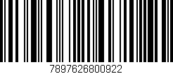 Código de barras (EAN, GTIN, SKU, ISBN): '7897626800922'
