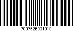 Código de barras (EAN, GTIN, SKU, ISBN): '7897626801318'